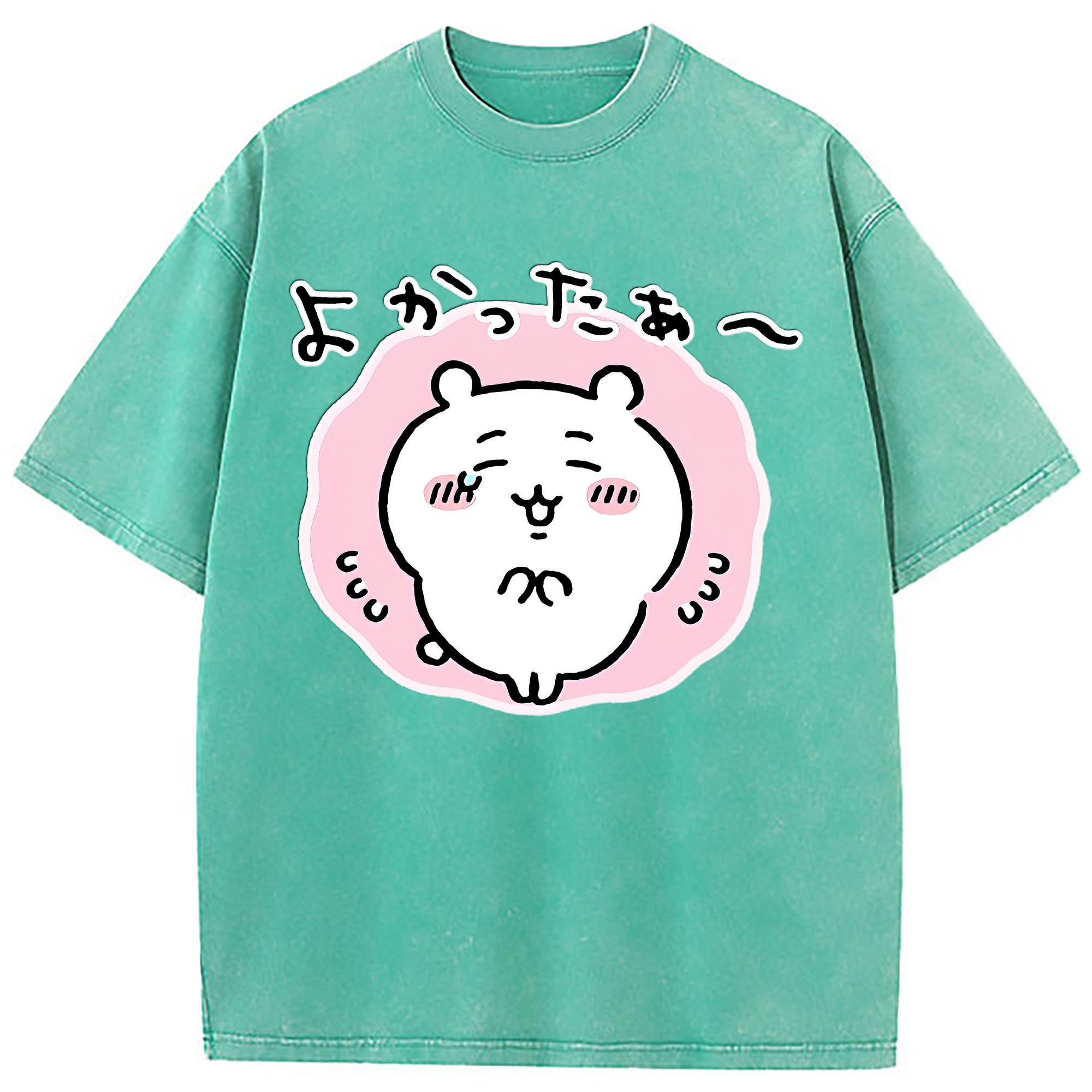 （画像用） ちいかわ ちいかわ Chii-kawa chiikawa 綿100% ヴィンテージ風 半袖Tシャツ（フロントプリント）